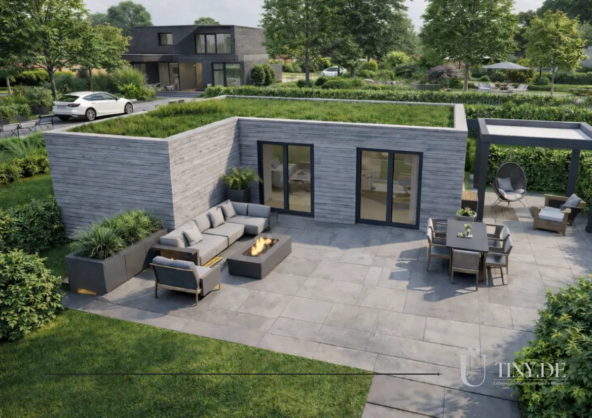 L-Tiny mit Innenhof-Terrasse
