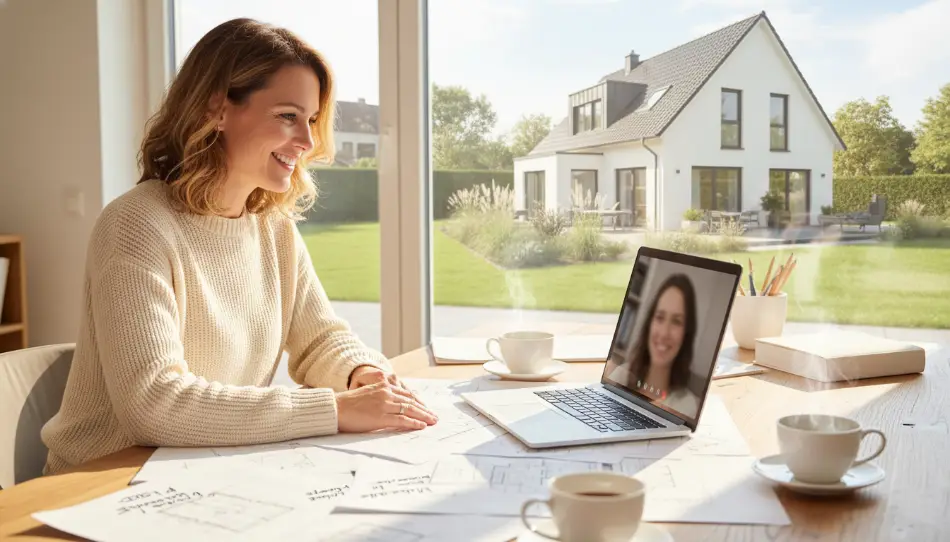 Online Meeting mit Architekten