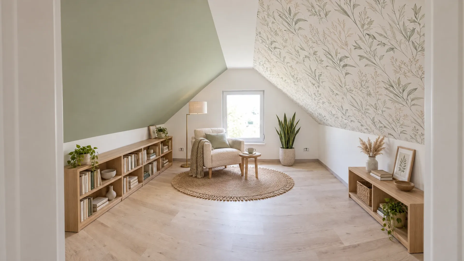 Gemina 120 Studio im Spitzboden als Leseraum