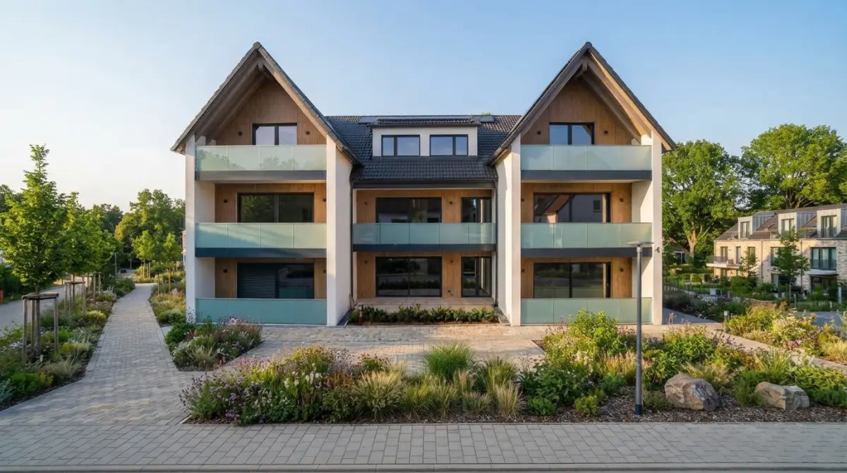 Mehrfamilienhaus Opfingen – 9 Wohneinheiten Fertighaus 720 m²