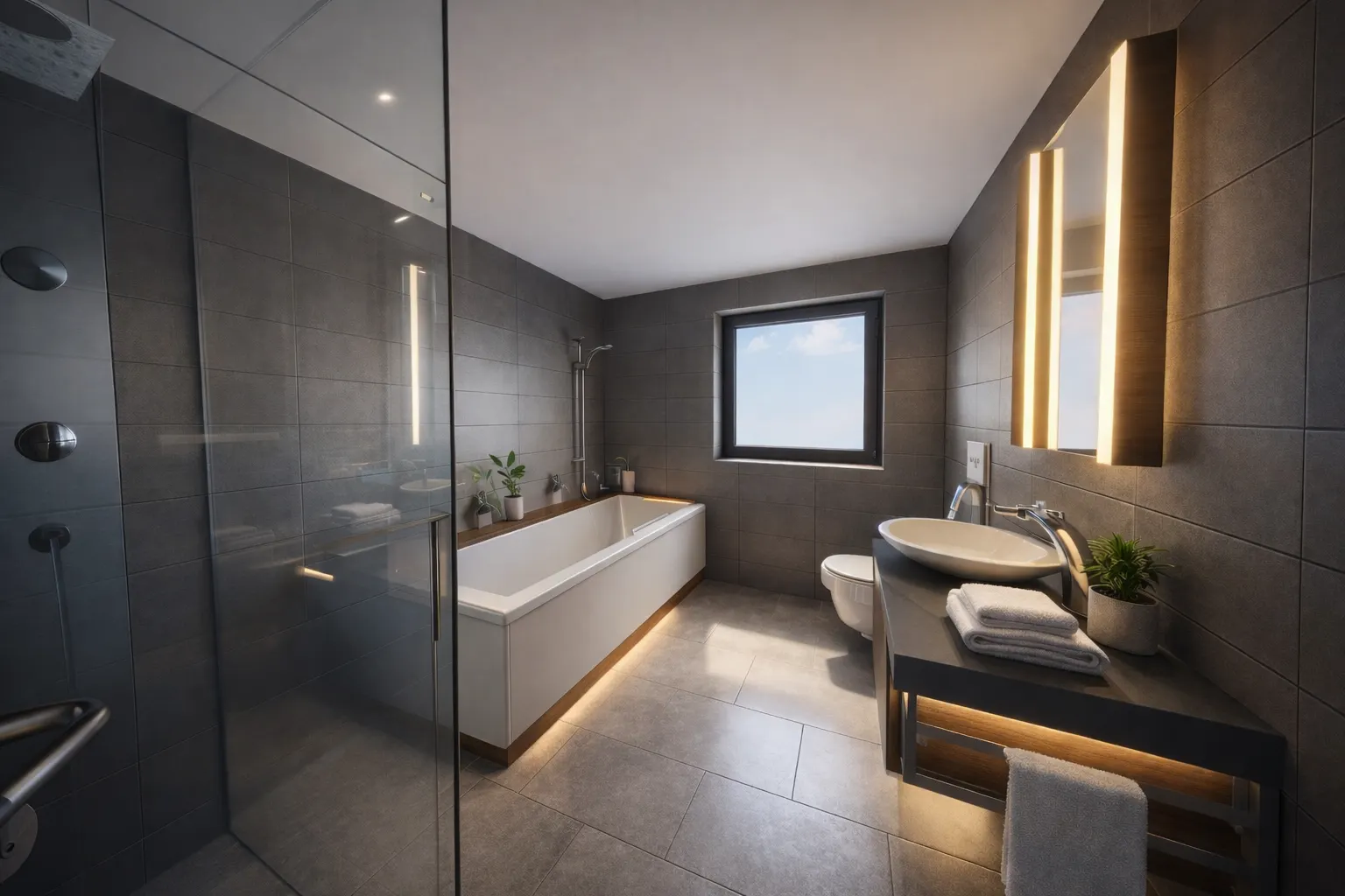 Quadra 127 Badezimmer mit Badewanne und Dusche
