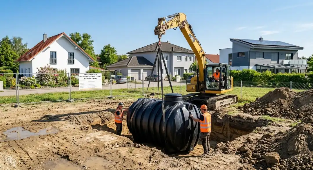 Zisterne und Versickerung